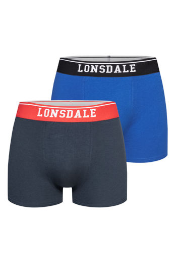 Εικόνα για Ανδρικά Μποξεράκια (2 Pack) OXFORDSHIRE LONSDALE Dark Navy/Blue 0