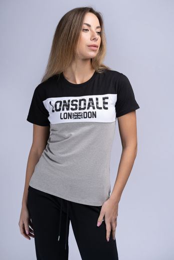 Εικόνα για Γυναικείο T-Shirt TALLOW LONSDALE Black/Grey 0