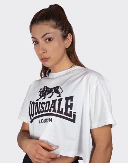 Εικόνα για ΓΥΝΑΙΚΕΙΟ CROP TOP LONSDALE GUTCH COMMON WHITE 4