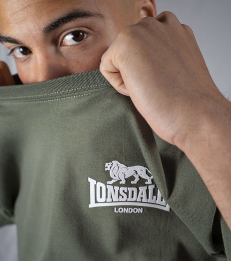Picture of MEN'S TSHIRT LONSDALE BLAIRMORE KHAKI 4