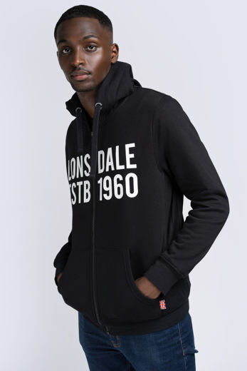 Εικόνα για Ανδρική Ζακέτα SOLFACH LONSDALE Black 5