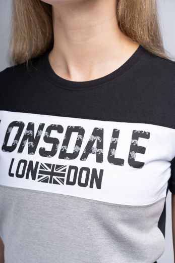 Εικόνα για Γυναικείο T-Shirt TALLOW LONSDALE Black/Grey 3