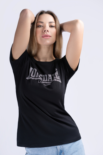 Εικόνα για ΓΥΝΑΙΚΕΙΟ TSHIRT LONSDALE BEKAN BLACK 2