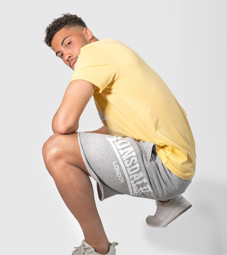 Εικόνα για ΑΝΔΡΙΚΟ TSHIRT LONSDALE ERNEY PASTEL YELLOW 5