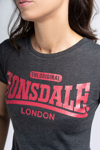 Εικόνα για Γυναικείο T-Shirt TULSE LONSDALE Marl Black 1