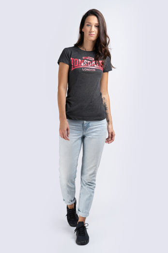 Εικόνα για Γυναικείο T-Shirt TULSE LONSDALE Marl Black 2