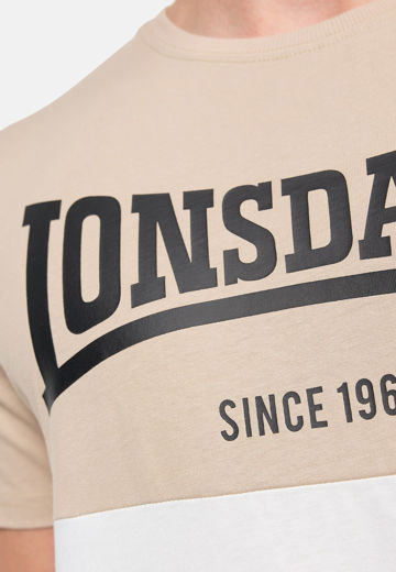 Εικόνα για Ανδρικό T-Shirt SANDSCOVE LONSDALE Beige/White 2