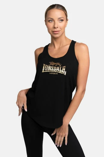 Εικόνα για LISMOYNY-ΓΥΝΑΙΚΕΙΟ TSHIRT LONSDALE BLACK/GOLD 0