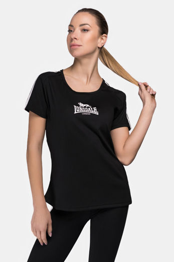 Εικόνα για Γυναικείο T-Shirt HALYARD LONSDALE Black 0
