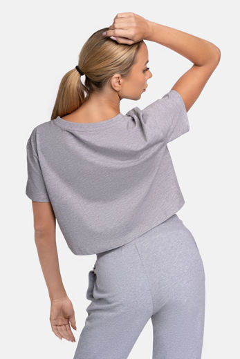Εικόνα για Γυναικείο Crop Top HEDDLE LONSDALE Grey 3