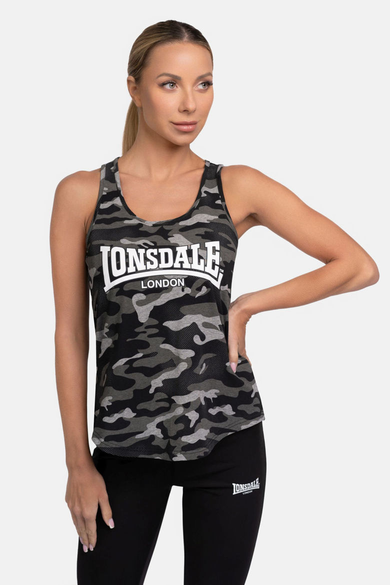 Εικόνα για Γυναικείο Αμάνικο BEAQUOY LONSDALE Black/Grey