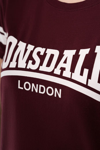 Εικόνα για Γυναικείο T-Shirt KILLEGRAY LONSDALE Oxblood 1