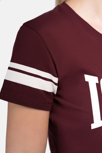 Εικόνα για Γυναικείο T-Shirt KILLEGRAY LONSDALE Oxblood 2