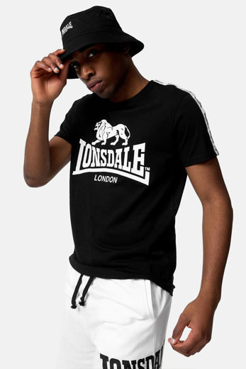 Εικόνα για ΑΝΔΡΙΚΟ T-SHIRT LONSDALE SHEVIOCK BLACK 0