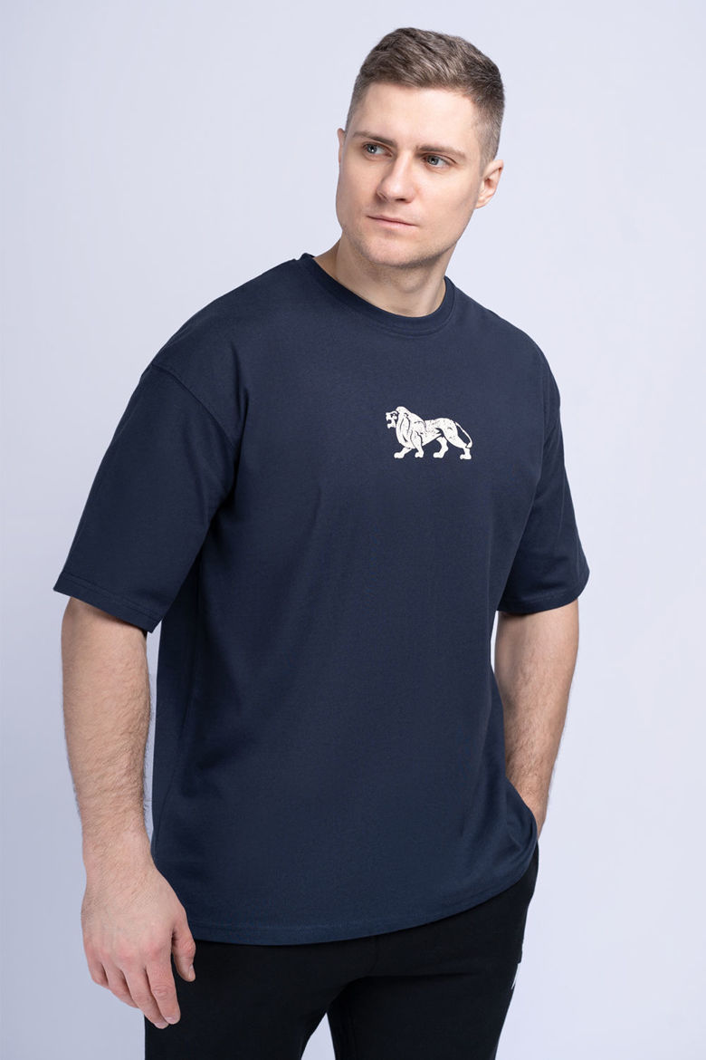 Εικόνα για Ανδρικό T-Shirt Oversized SARCLET LONSDALE Navy