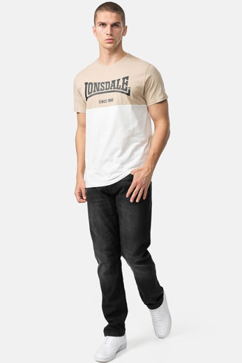Εικόνα για Ανδρικό T-Shirt SANDSCOVE LONSDALE Beige/White 1
