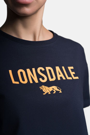 Εικόνα για Γυναικείο Crop Top MOIRA LONSDALE Navy 2