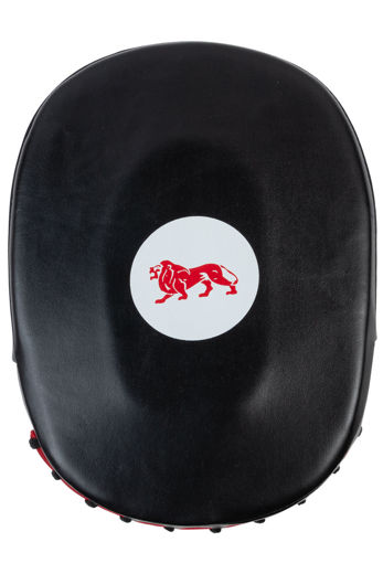 Εικόνα για HUSTLE - LEATHER HOOK & JAB PADS  BLACK/WHITE/RED 3