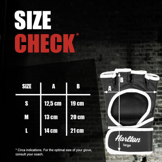 Εικόνα για Γάντια MMA HARLTON LONSDALE Black 8