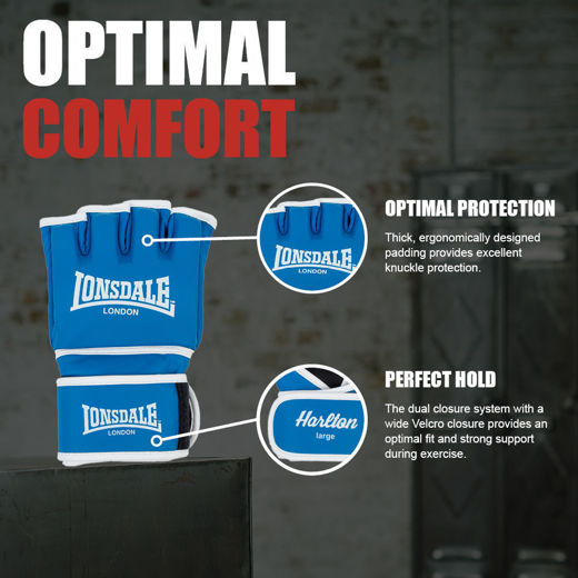 Εικόνα για Γάντια MMA HARLTON LONSDALE Blue 6