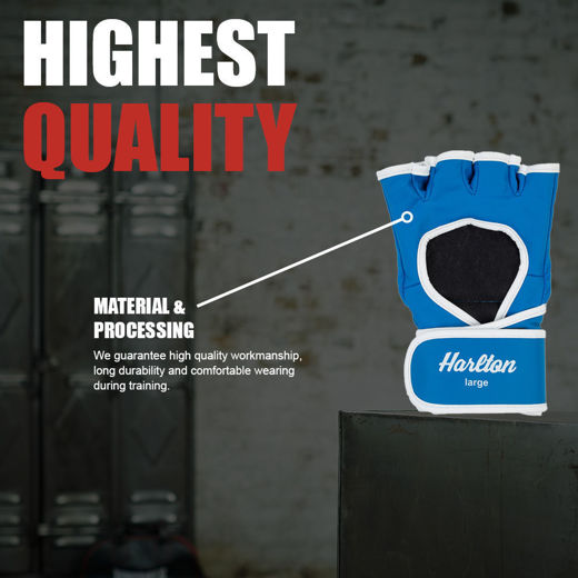 Εικόνα για HARLTON-ARTIFICIAL LEATHER MMA SPARRING GLOVES 7
