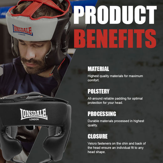 Εικόνα για STANFORD-ARTIFICIAL LEATHER HEAD PROTECTION BLACK/WHITE 6