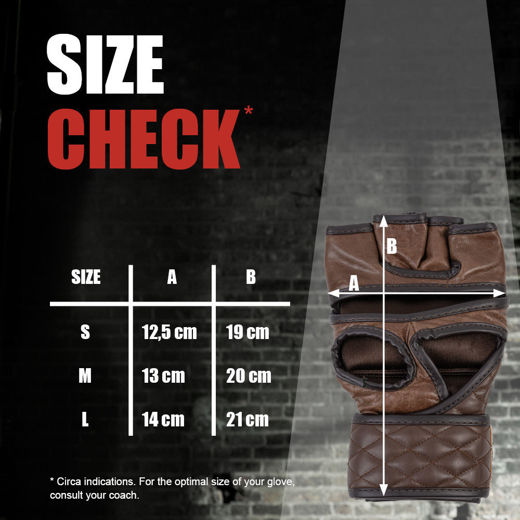 Εικόνα για Δερμάτινα Γάντια MMA VINTAGE MMA GLOVES LOSDALE Brown 8