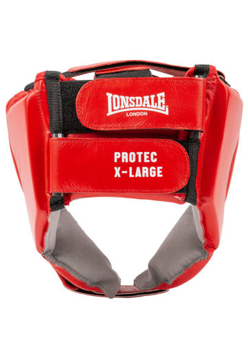 Picture of Leather Head Protection (Included DBV Test Mark) PROTEC DBV LONSDALE Red 4
