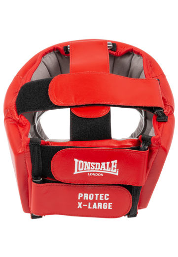 Picture of Leather Head Protection (Included DBV Test Mark) PROTEC DBV LONSDALE Red 3