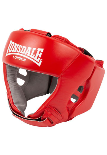 Picture of Leather Head Protection (Included DBV Test Mark) PROTEC DBV LONSDALE Red 1