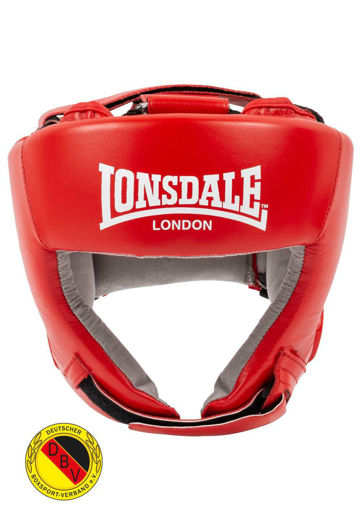 Picture of Leather Head Protection (Included DBV Test Mark) PROTEC DBV LONSDALE Red 0