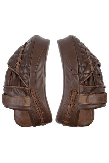 Εικόνα για VINTAGE FOCUS PADS - LEATHER HOOK & JAB PADS  VINTAGE BROWN 3