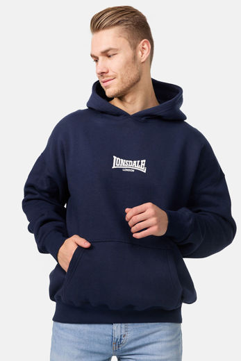 Picture of Mens Hoodie ACHOW LONSDALE Navy/Ecru 0