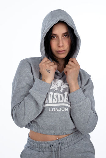 Εικόνα για Γυναικείο Cropped Φούτερ MILE LONSDALE Grey 1