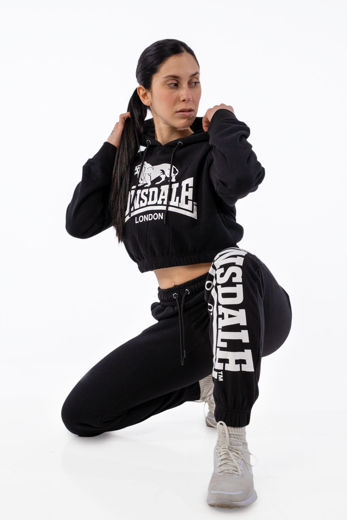 Εικόνα για Γυναικείο Cropped Φούτερ MILE LONSDALE Black 3