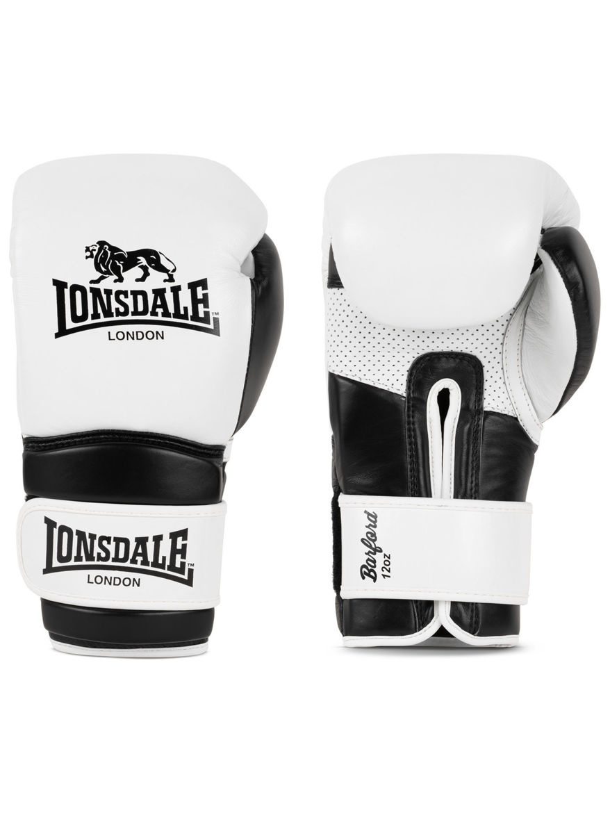 Εικόνα για Δερμάτινα Γάντια Πυγμαχίας BARFORD LONSDALE White