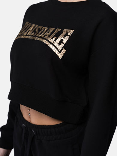 Εικόνα για Γυναικείο Cropped Φούτερ CULBOKIE LONSDALE Black 2