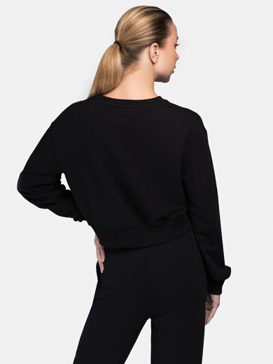 Εικόνα για Γυναικείο Cropped Φούτερ CULBOKIE LONSDALE Black 4