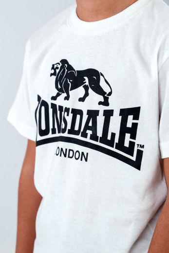 Εικόνα για Παιδικό T-Shirt Unisex KELSO JUNIOR LONSDALE White 1