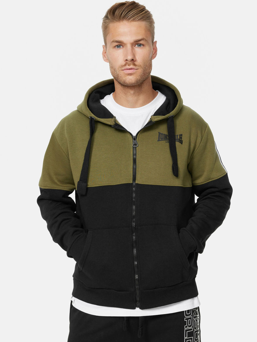 Εικόνα για Ανδρική Ζακέτα LUCKLAWHILL LONSDALE Black/Olive