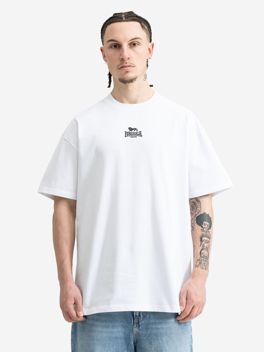 Εικόνα για Ανδρικό T-Shirt Oversized NEW BEWICK LONSDALE White