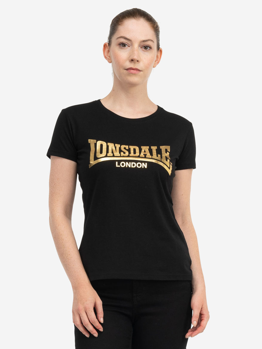 Εικόνα για ΓΥΝΑΙΚΕΙΟ TSHIRT LONSDALE CARTMEL BLACK/GOLD