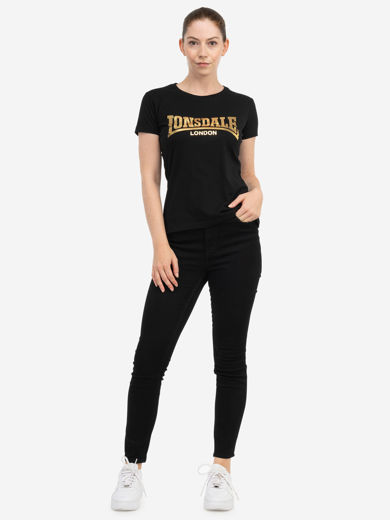 Εικόνα για ΓΥΝΑΙΚΕΙΟ TSHIRT LONSDALE CARTMEL BLACK/GOLD 1