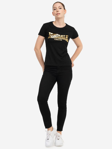 Εικόνα για ΓΥΝΑΙΚΕΙΟ TSHIRT LONSDALE CARTMEL BLACK/GOLD 3