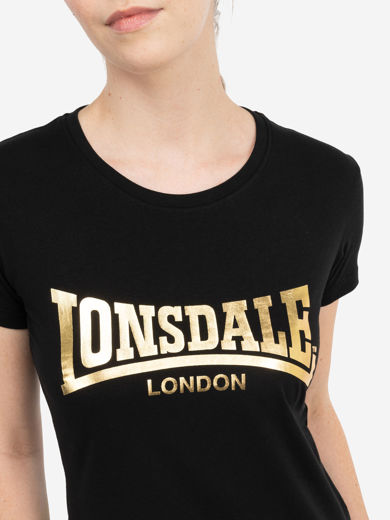 Εικόνα για ΓΥΝΑΙΚΕΙΟ TSHIRT LONSDALE CARTMEL BLACK/GOLD 4