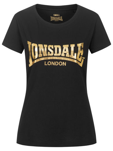Εικόνα για ΓΥΝΑΙΚΕΙΟ TSHIRT LONSDALE CARTMEL BLACK/GOLD 5