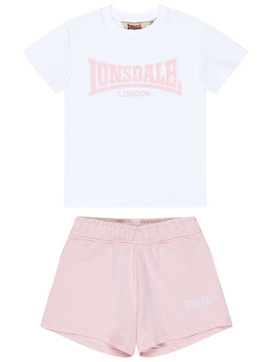 Εικόνα για Παδικό Σετ CLEEVE LONSDALE Pink/White 7