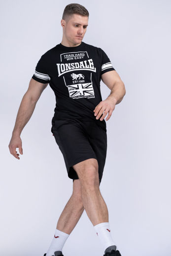 Εικόνα για Ανδρικό T-Shirt CHARMOUTH LONSDALE Black 1