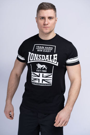 Εικόνα για Ανδρικό T-Shirt CHARMOUTH LONSDALE Black 0