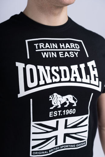 Εικόνα για Ανδρικό T-Shirt CHARMOUTH LONSDALE Black 2